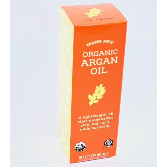 TRADER JOE'S 100% ORGANIC ARGAN OIL 1.7 Oz Nourish Skin Hair Nails NaturallyPURE - Picture 14 of 16